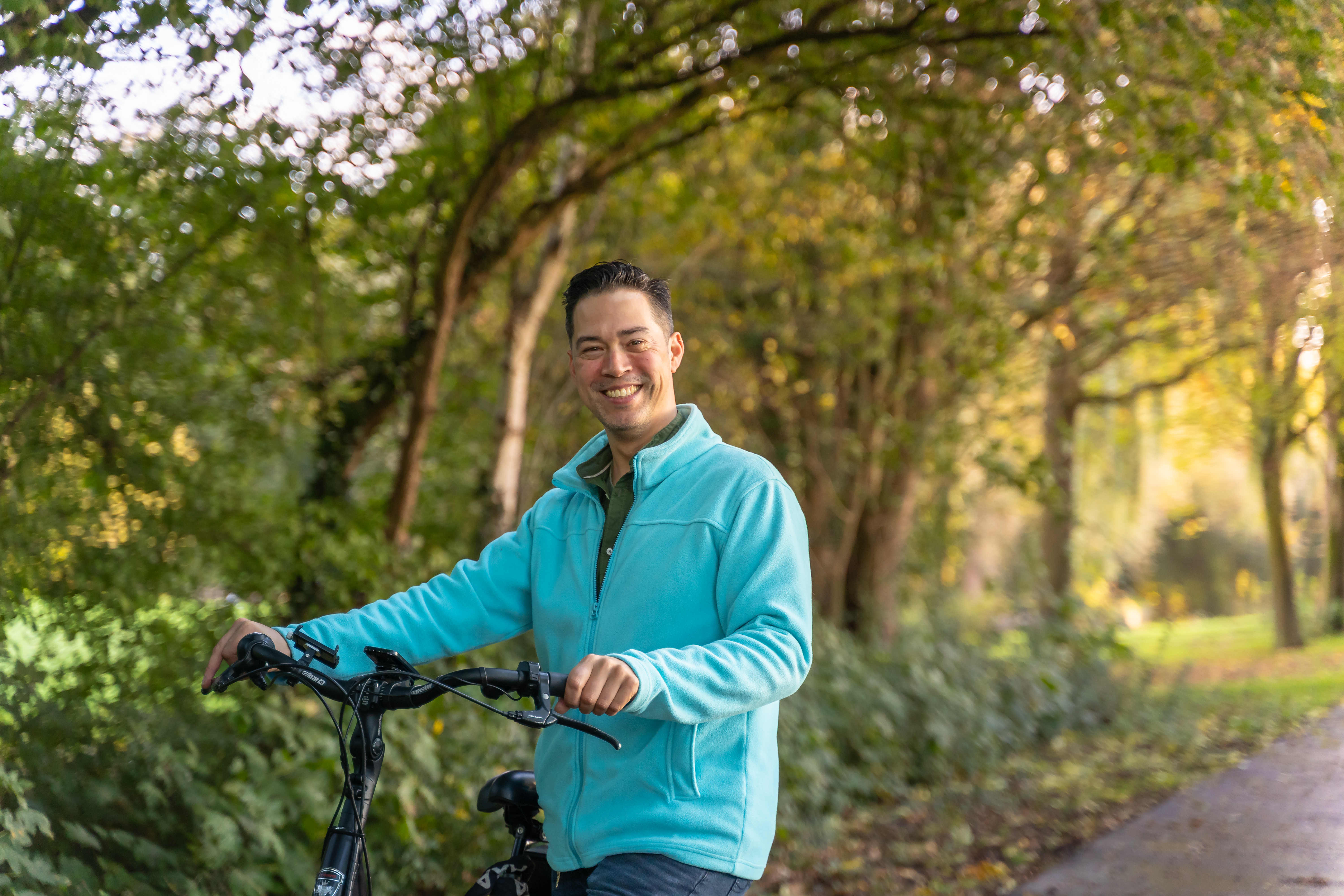 Wijkverpleegkundige op fiets